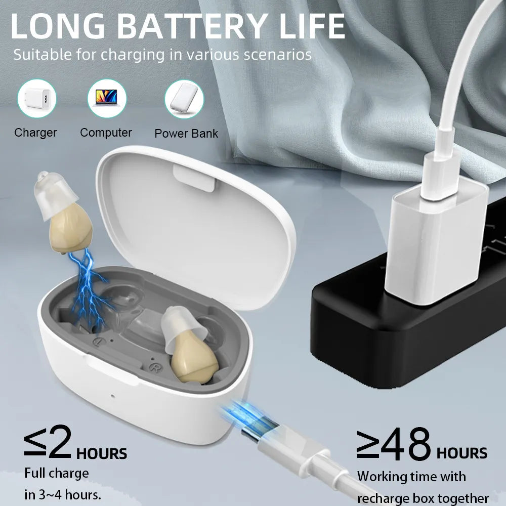Tragbarer In-Ear Hörgeräteverstärker